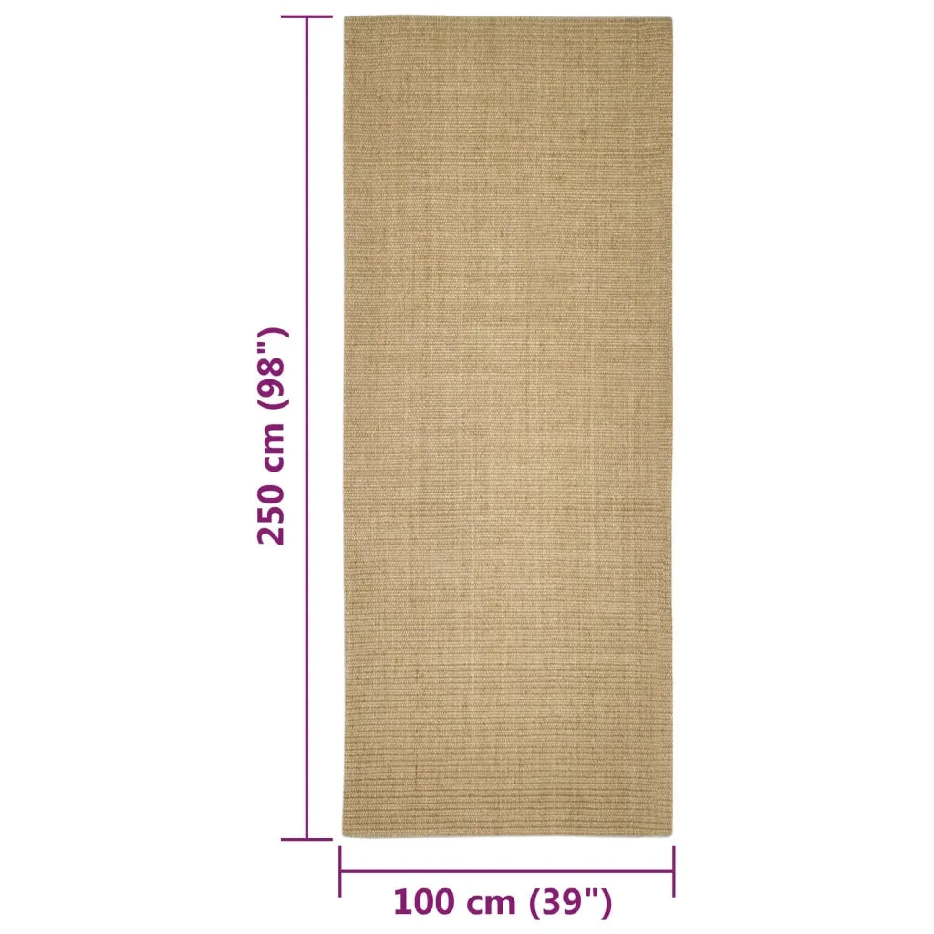 Tappeto in Sisal per Tiragraffi 100x250 cm CFW2327993