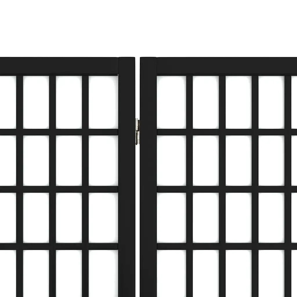 Divisorio Ambienti | Divider per stanze | Paravento Pieghevole 6 Pannelli Stile Giapponese 240x170cm Nero