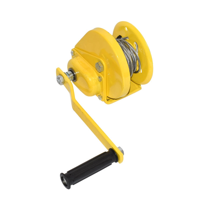 Argano manuale 544Kg, lunghezza cavo in acciaio 5m, spessore filo 4mm