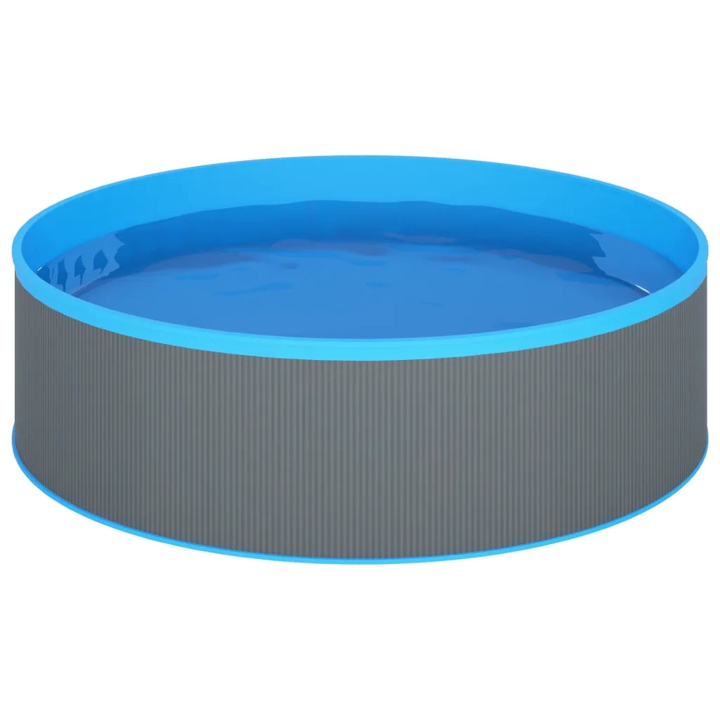 Piscina Fuori Terra 350x90 cm Grigio