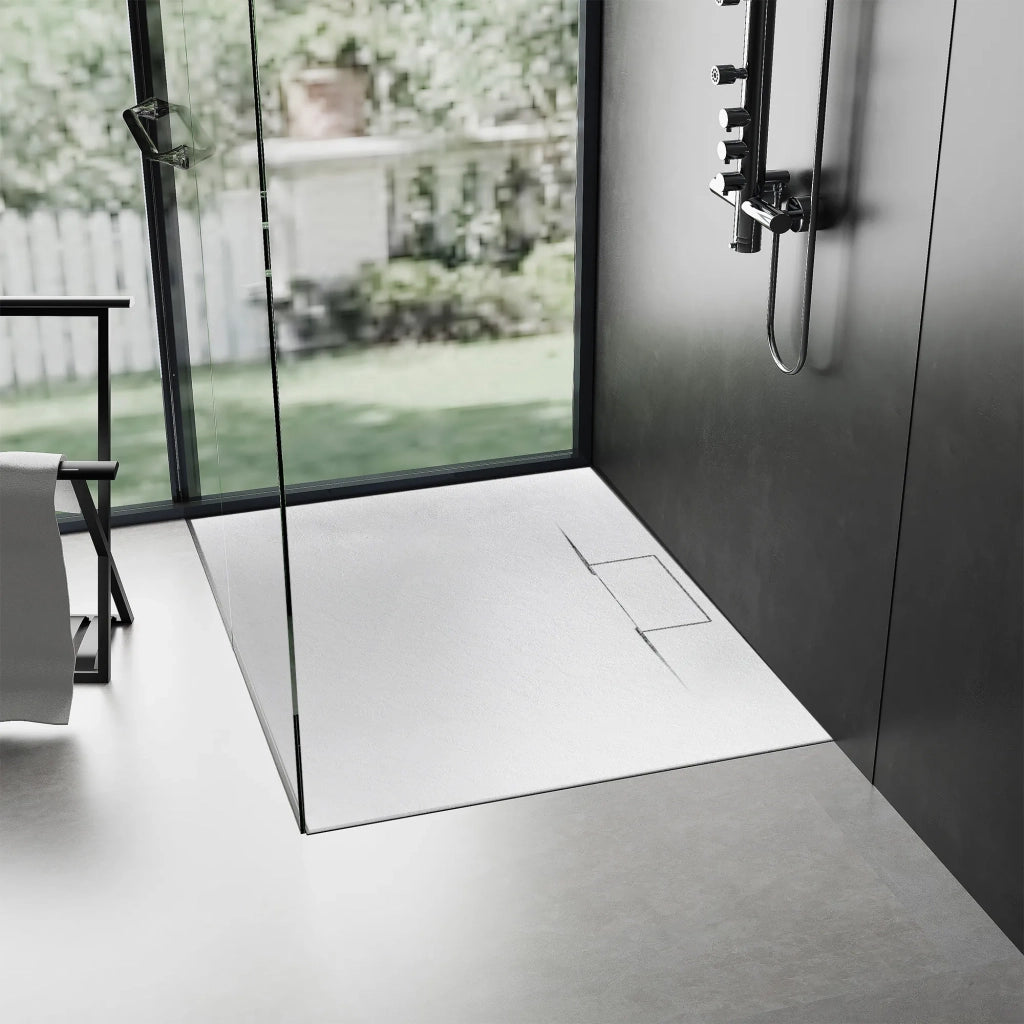 Piatto Doccia Bazalt Long White 80x100