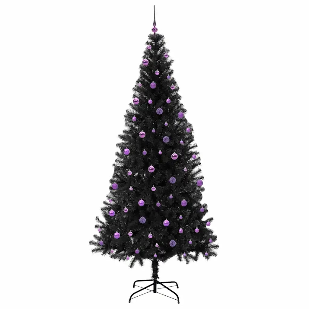 Albero di Natale con 300 LED con supporto Nero 240 cm PVC 3396502