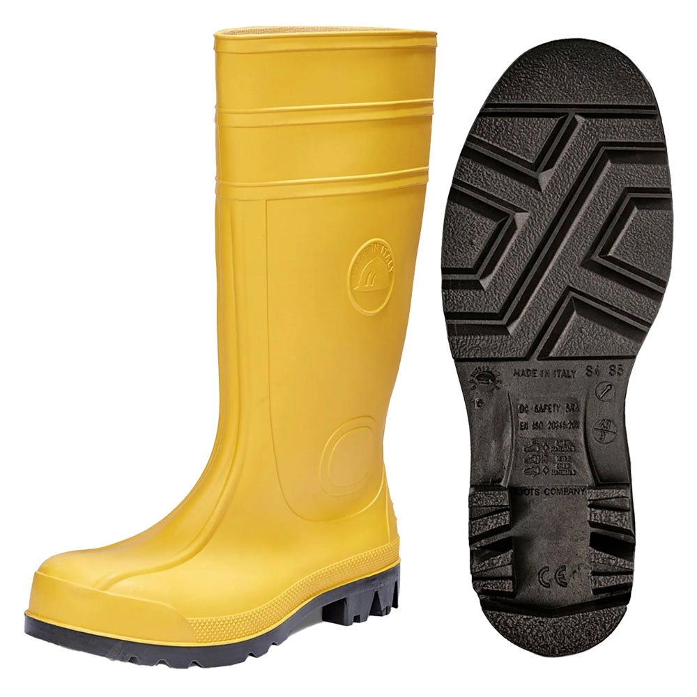STIVALI ANTINFORTUNISTICA N. 41 - giallo  - MADE IN ITALY