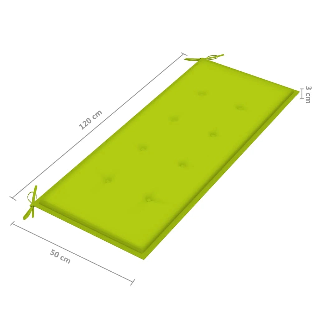 Panchina da giardino arredo esterno per patio panchina e cuscino impilabili per terrazzo 128,5 cm legno massello di teak 02_0011665