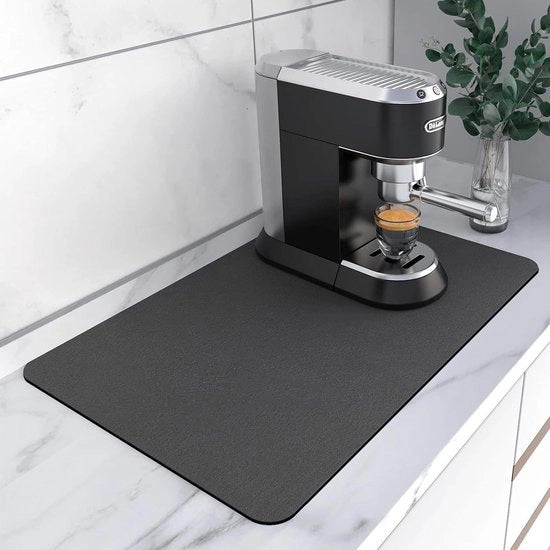 Afdruipmat super assorbente per cucina, afdruipmat, goot, afdruipmat per servizio, utilizzata per asciugare servizio e adatta per cucina, bar, tavolo da pranzo (grigio 1)
