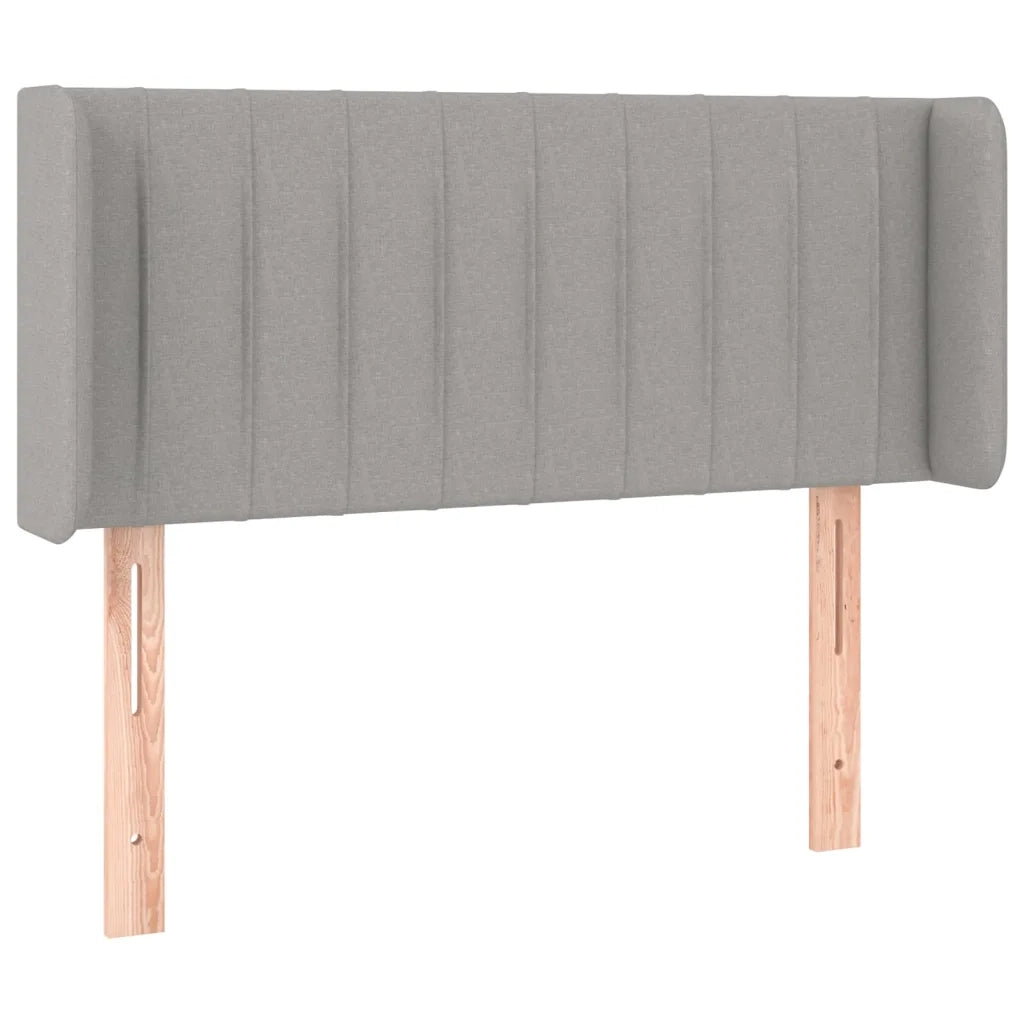 Testiera ad Orecchio Grigio Chiaro 83x16x78/88 cm in Tessuto 3118980