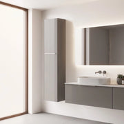 Colonna bagno sospesa Remix 1 anta H 174 colore grigio granito