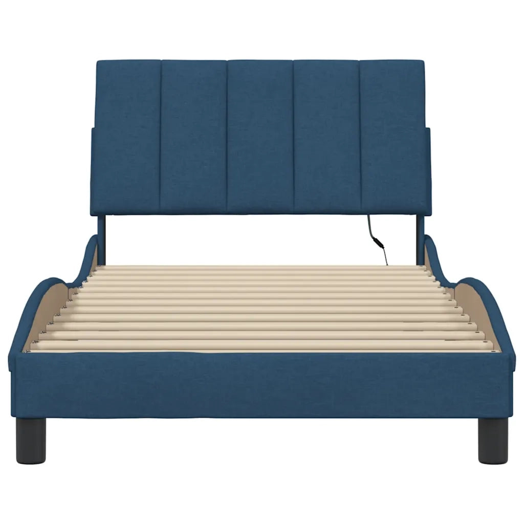 Giroletto senza Materasso Hanko Blu 100x200 cm in Tessuto