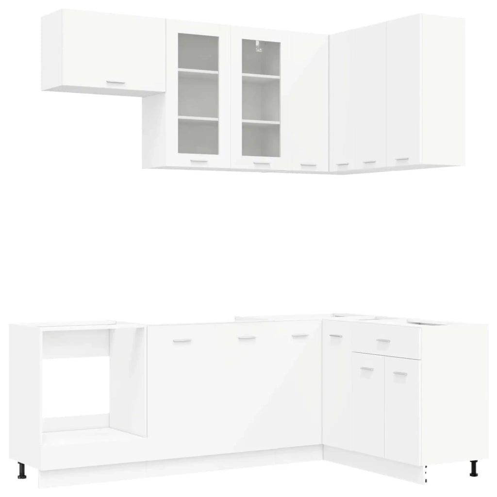 Unità Cucina LYON 8 pz Bianco Legno ingegnerizzato 3438507