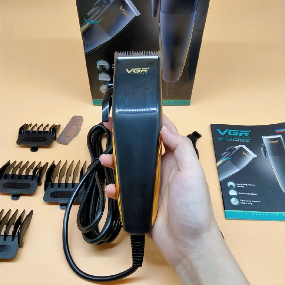 Trade Shop - Tagliacapelli Con Filo Rasoio Elettrico Professionale Trimmer Pettini Vgr V-128 -