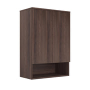 Mobile da bagno "Bosco Lume 70" - 70 x 36 x 100 cm - Noce scuro