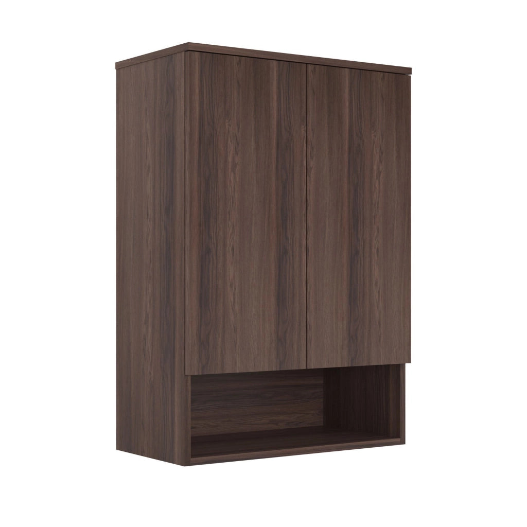 Mobile da bagno "Bosco Lume 70" - 70 x 36 x 100 cm - Noce scuro