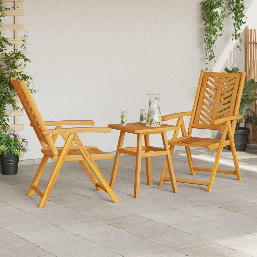 Set da Pranzo per Giardino 3 pz | Set Salotto da Giardino Marrone