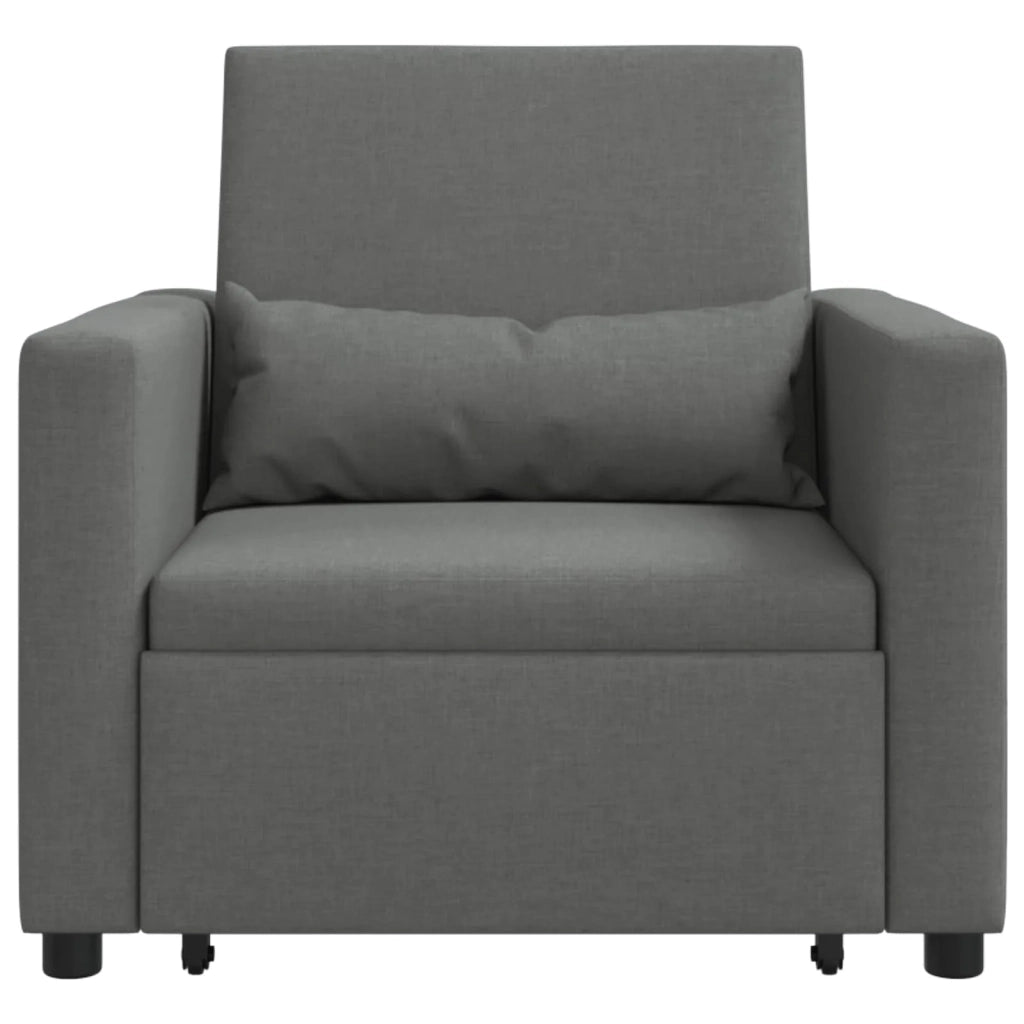 Divano letto estraibile singolo-Sofa Letto-Daybed Grigio scuro 90 x 165 x 87 cm 241148