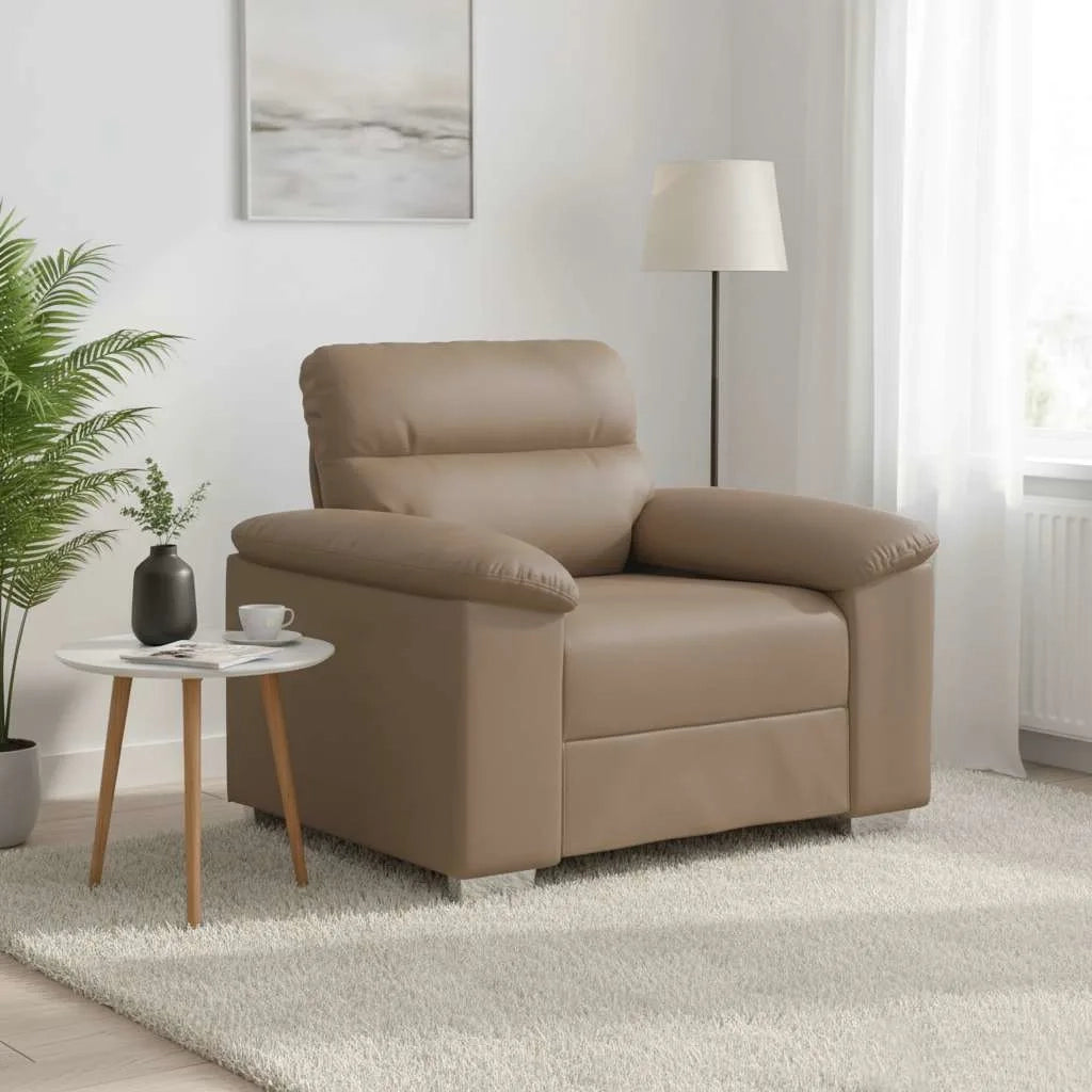 Poltrona-Divano Sedia Cappuccino 100x81x84 cm in Similpelle