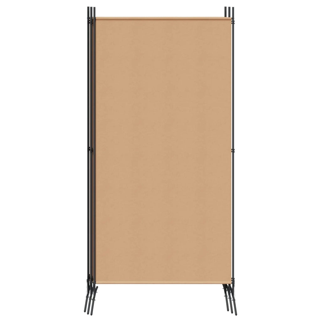 Paravento a 5 Pannelli Beige 433 x 180 cm Tessuto 42039229