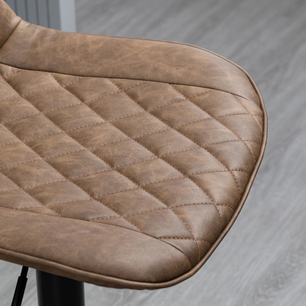 Sgabello Alto Girevole ¨C Xylo ¨C Altezza Regolabile 86-106 cm Marrone