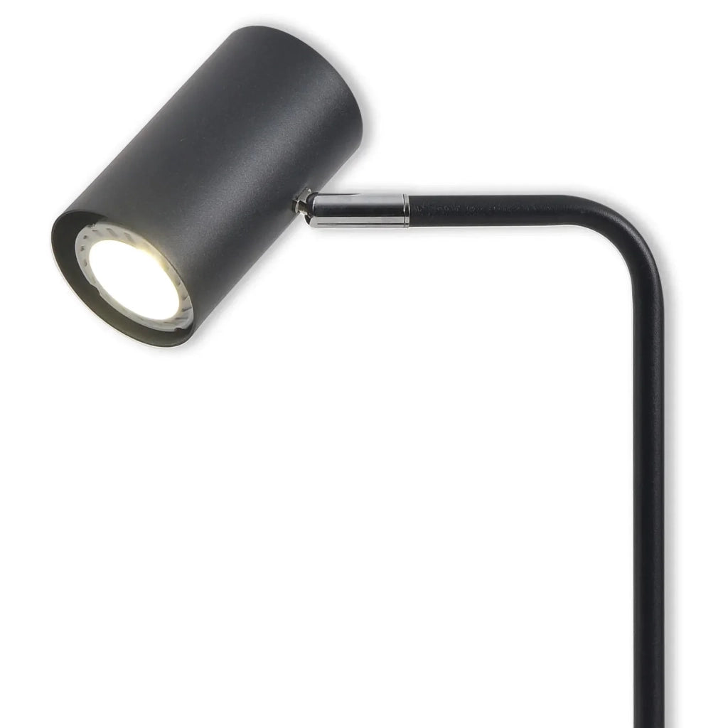 LÚZETE - LAMPADA DA TAVOLO IN ACCIAIO NERO ADARA