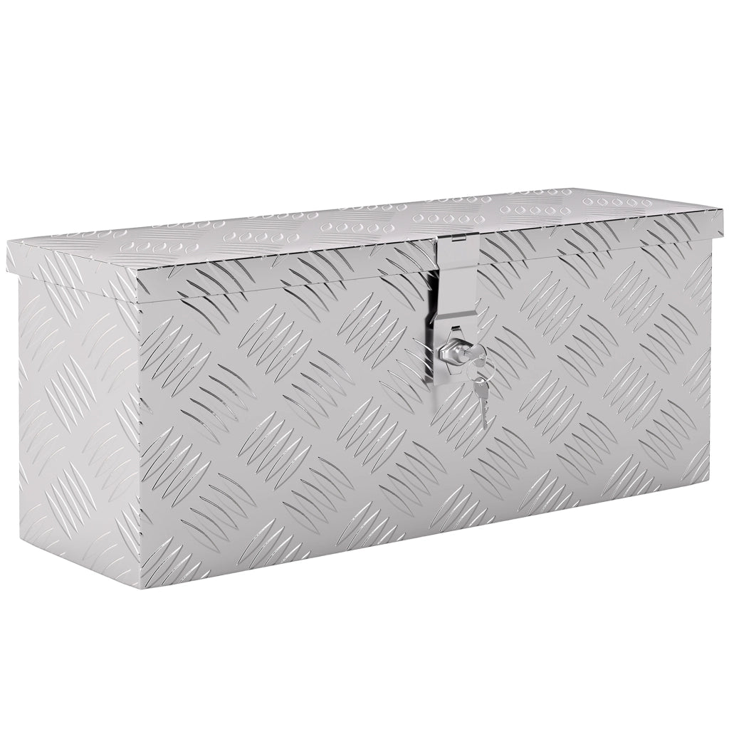 Cassetta di Sicurezza in Alluminio con Serratura e Chiavi ¨C zephmum ¨C 50x15.5x20.5 cm