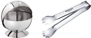 Zuccheroio, Zuccheroio con Maniglione, Zuccheroio in Acciaio Inox con Coperchio, 14 x 14 cm, Altezza 14 cm & Zanghiro per Zucchero, Con Punte, Lunghezza 12,5 cm, Acciaio Inox, 62652270