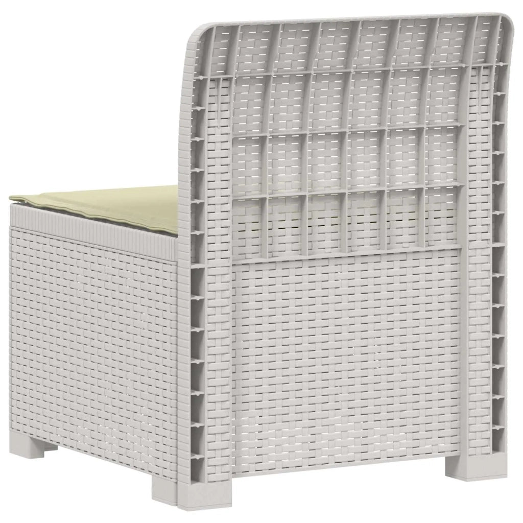 Divano da esterno-Divano da Giardino a 1 Posto con Cuscino Aspetto Rattan PP 654076