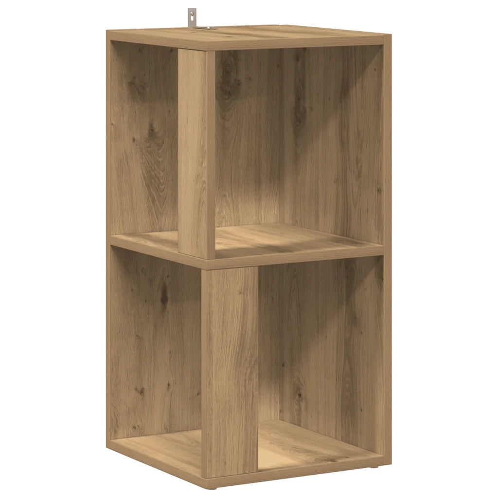 Armoire d'angle chêne artisanal 33x33x67 cm bois d'ingénierie