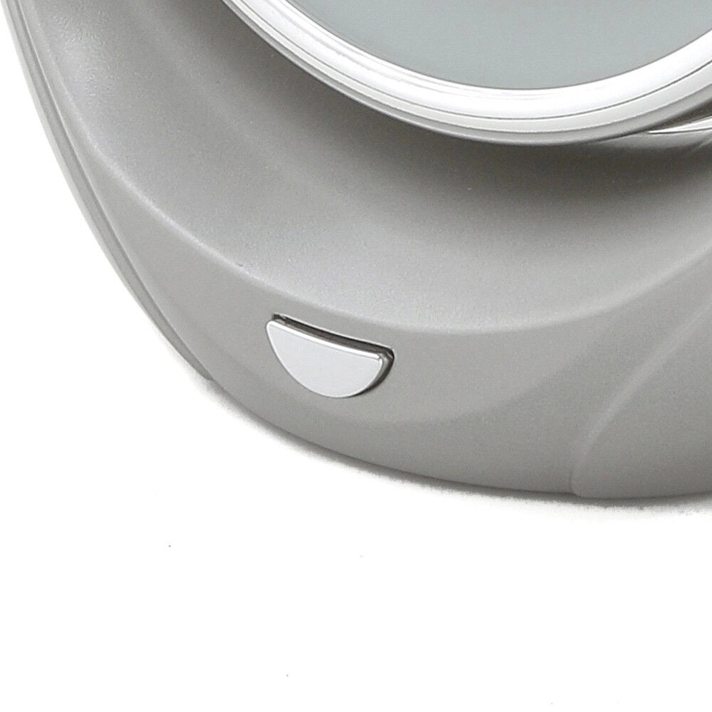 Specchio A Led Zoom 5x Orientabile Con Supporto A Batteria Silver Dcg Lm 3055