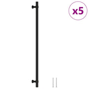 Maniglie per Mobili 5 pz Nere 320mm in Acciaio Inox CFW2567010