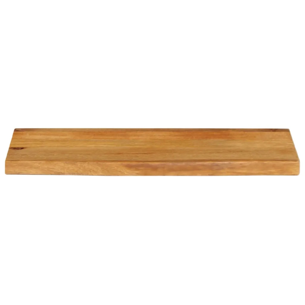 Piano Tavolo Bordi Vivi 90x40x2,5 cm in Legno Massello di Mango 370539