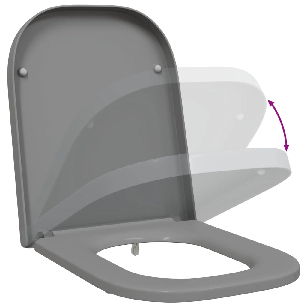Sedile del WC Grigio 47,5 x 35 x 3,6 cm Duroplast 42002359