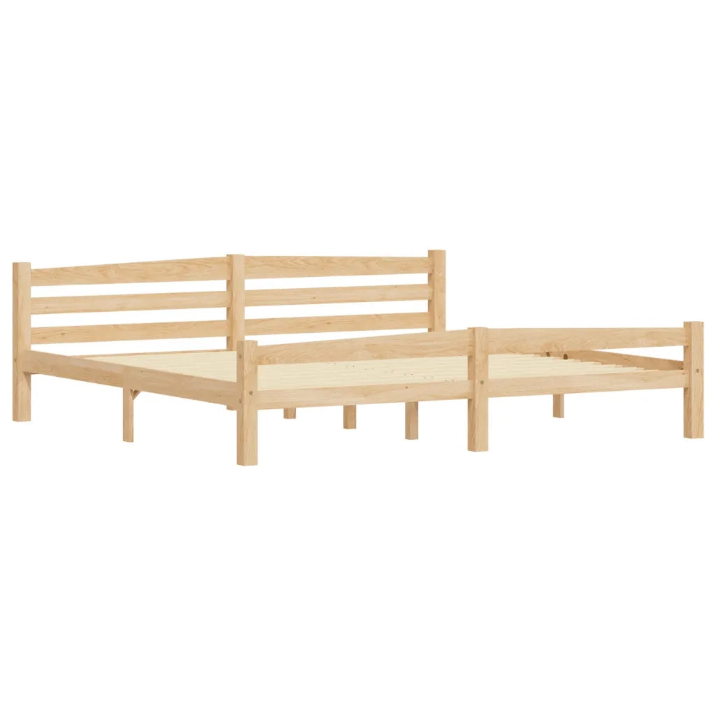 Giroletto senza Materasso 200x200 cm in Legno Massello Pino 322067
