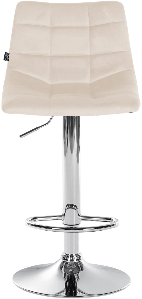 2er Set Barhocker Jerry Samt chrom