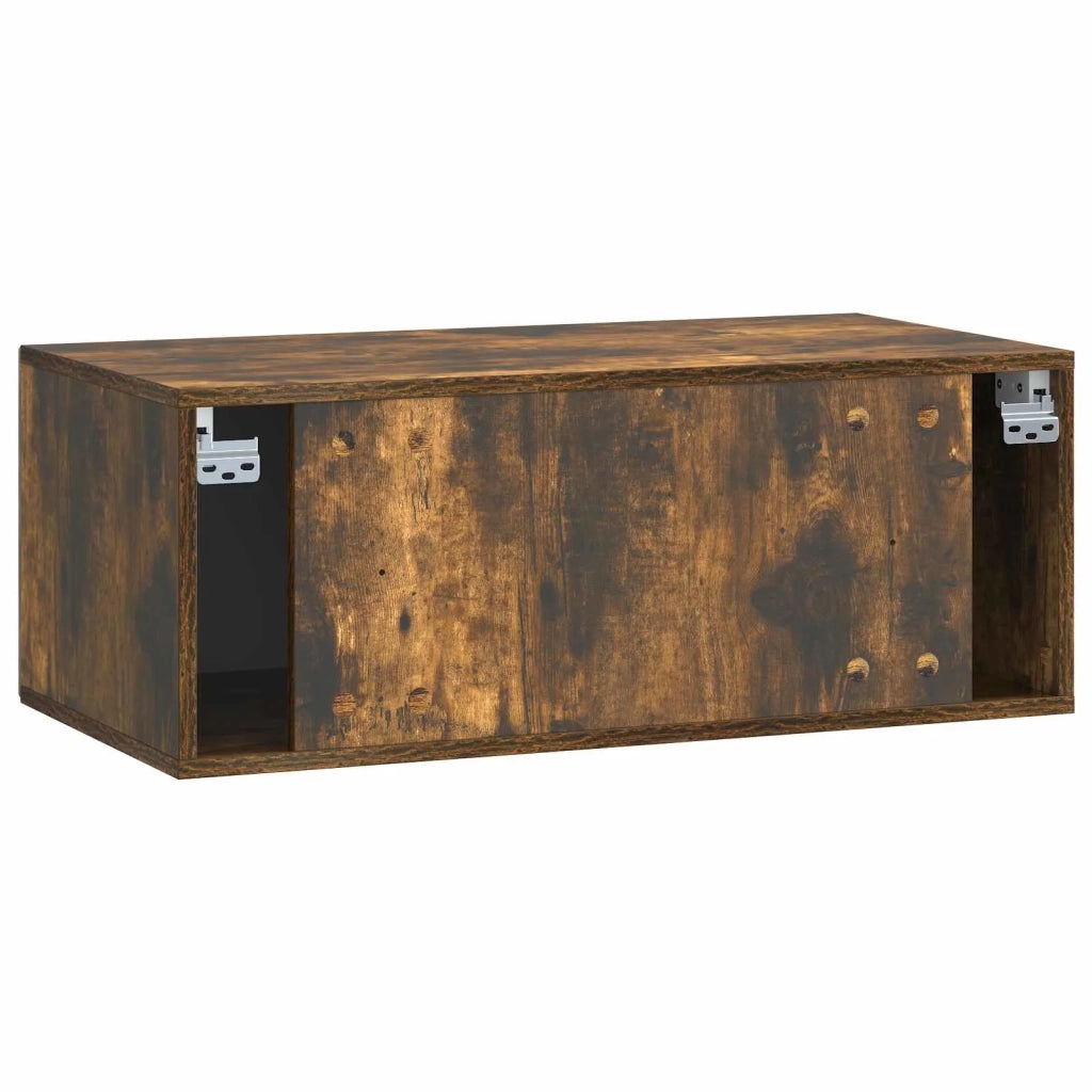 Mobile Porta TV da Muro Rovere Fumo 78,5 x 41 x 30 cm 899370
