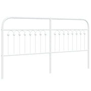 Testiera | Testata di Ricambio in Metallo Bianco 180 cm