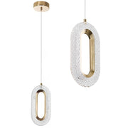 Lampadario A Sospensione In Cristallo G113-1cp Gold