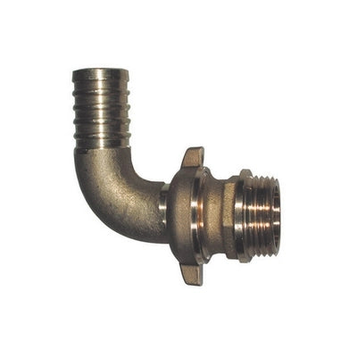 RACCORDO PORTAGOMMA IN OTTONE CURVO PER POMPA- 1 x Diam. 30- BUGAT- pezzi 1
