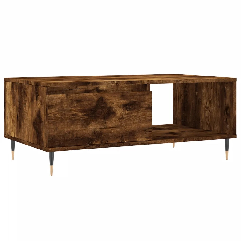 Tavolino da salotto | Tavolino da caff¨¨ | Tavolino da Soggiorno Rovere Fumo 90x50x36,5 cm Legno Multistrato