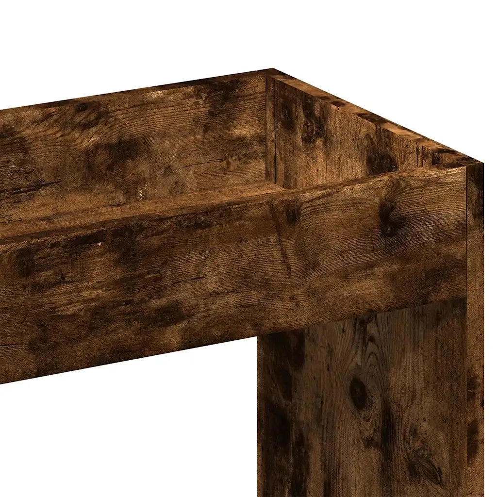 Credenza Rovere Fumo 92x33x180 cm in Legno Multistrato 3309622