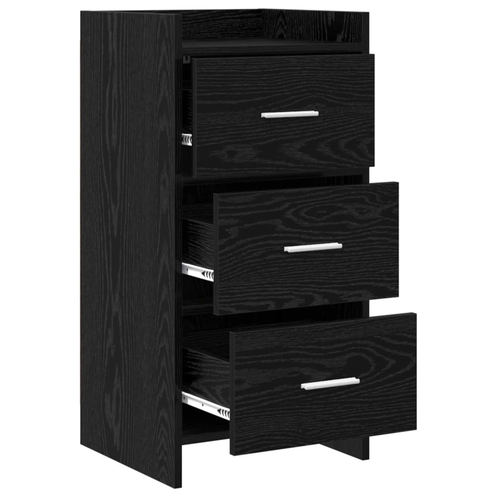 Credenza Rovere Nero 40 x 36 x 80 cm Legno ingegnerizzato 8011060