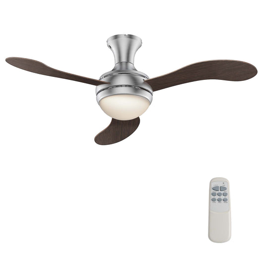 Ventilatore da soffitto Ø 130 cm con 3 pale, lampadario ventilatore con 3 velocità, telecomando, timer, modalità estiva e invernale, 55 W