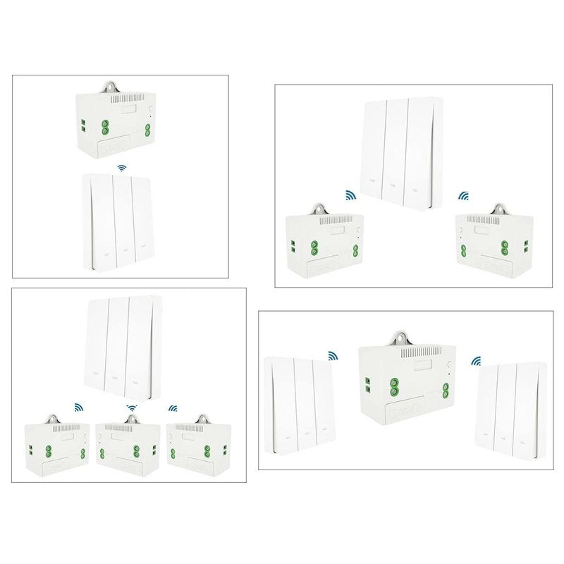 Interruttore RF Wireless Telecomando Senza Batteria Pila 3 Tasti Impermeabile IP65 Per Multi Ricevitori CL8220 Batteryless