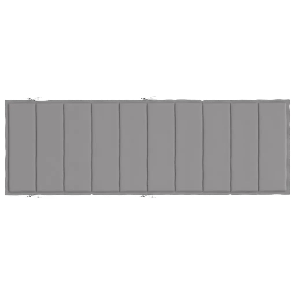 Cuscino per Lettino Grigio 186x58x4 cm in Tessuto Oxford 314159