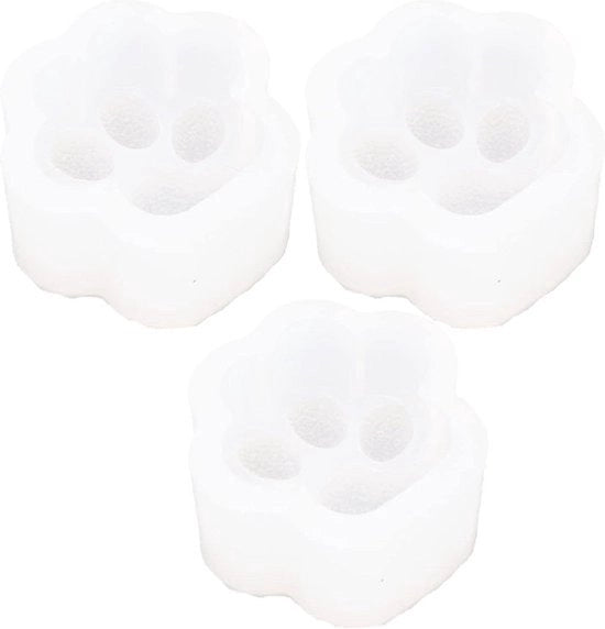 Mal siliconico per gatti - Alta elasticità - Forma per catenina - Adatto per DIY - Rosa 3 pezzi