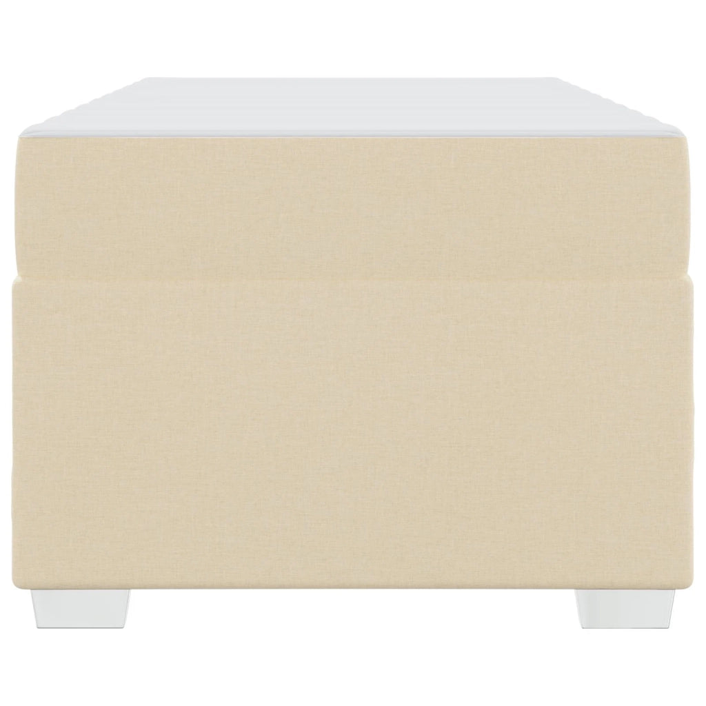Struttura del letto con materasso Crema 90 x 190 cm Tessuto 3399157