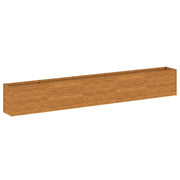 Fioriere | Cassetta per fiori | Letto rialzato da giardino 482x50x69 cm in acciaio Corten