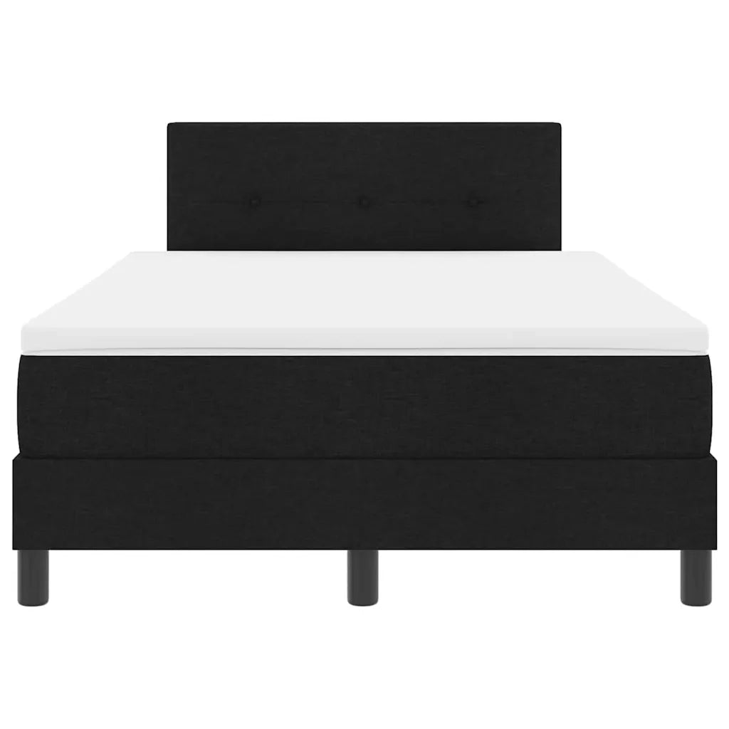 Letto a molle con materasso con led Nero 120 x 200 cm Tessuto 3342200