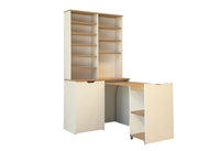 Portacaffè in legno "Flexa" - 100 x 45 x 190 cm - Crema