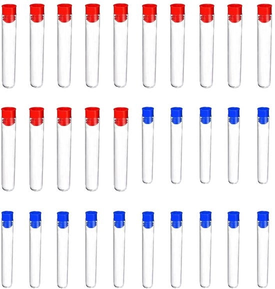 Set di 30 Flaconi di Plastica Transparente con Chiave a Viti