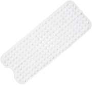 Matrice antiscivolo per docce - senza viti, BPA, senza lattice, resistente alla muffa, lavabile in lavatrice - sicuro, sostenibile e comodo per docce (100 x 40 cm) - Bianco - 40*100cm