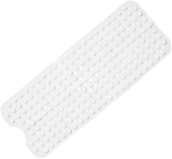 Matrice antiscivolo per docce - senza viti, BPA, senza lattice, resistente alla muffa, lavabile in lavatrice - sicuro, sostenibile e comodo per docce (100 x 40 cm) - Bianco - 40*100cm